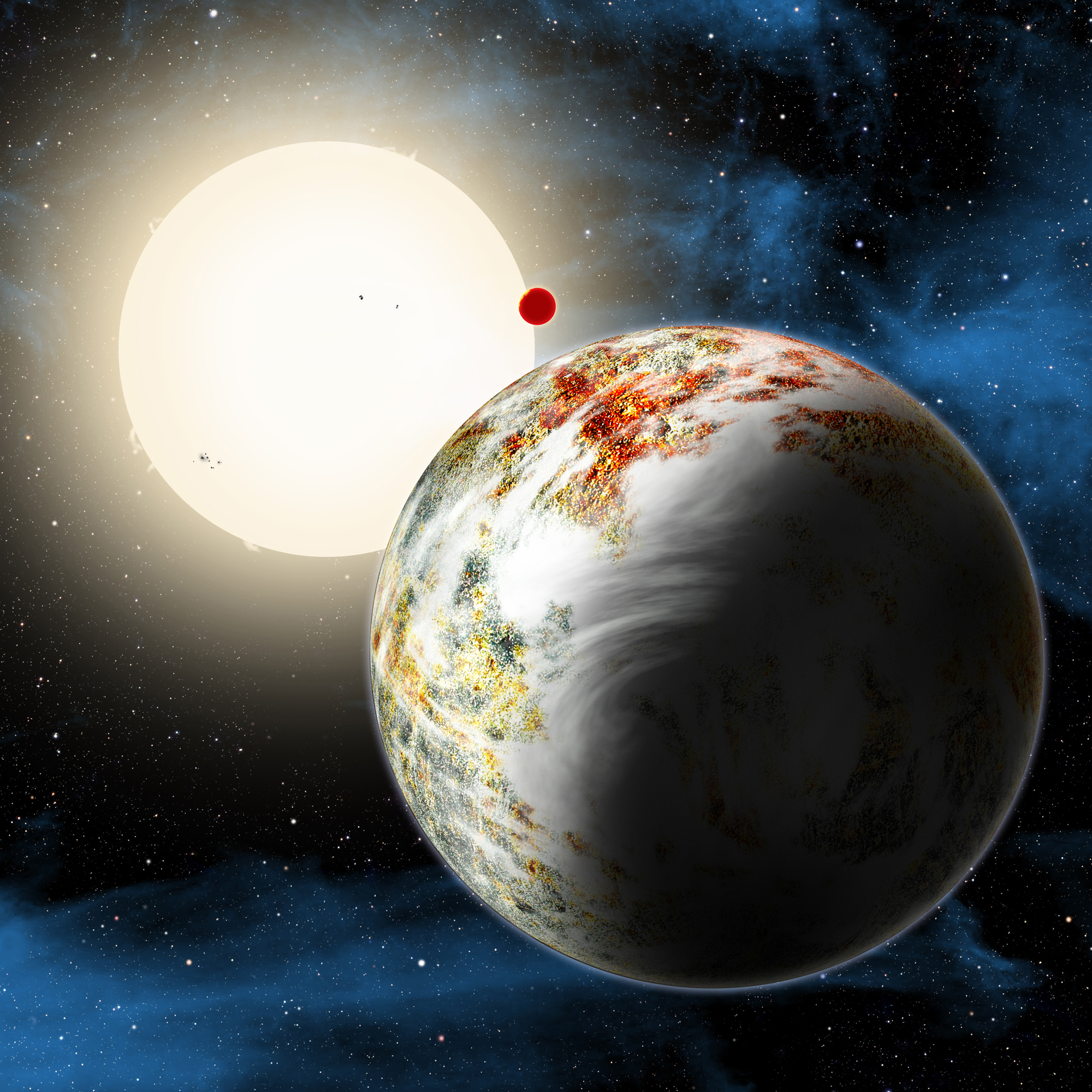 Mega-Earth Kepler-10c Planet
